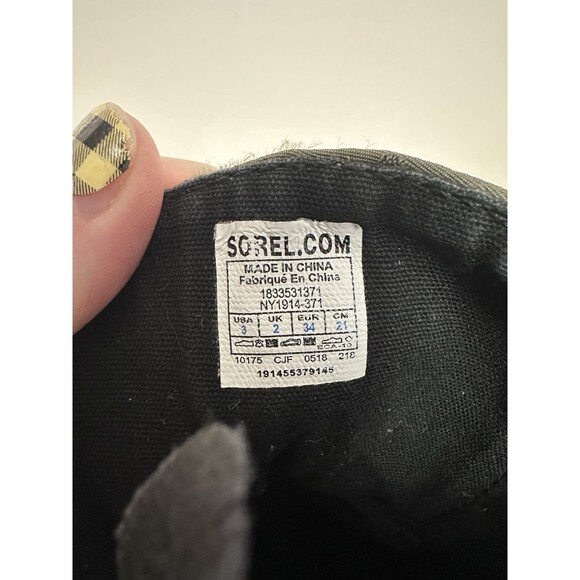 Sorel Youth Size 3 Emelie Conquest Combat Moto Boots - Picture 12 of 12